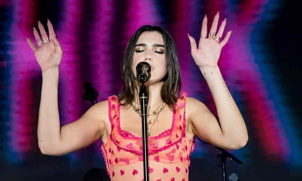 Dua Lipa en California en 2018