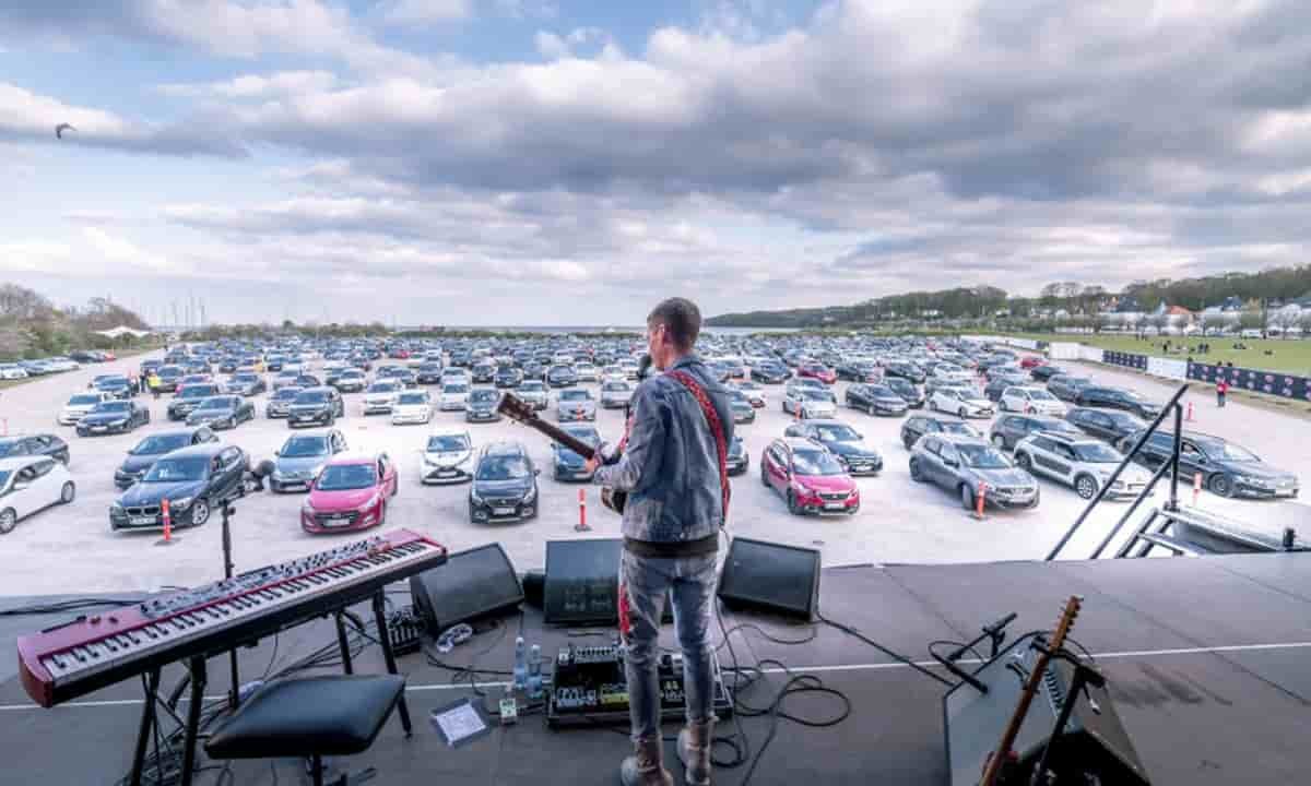 Dinamarca concierto drive-in