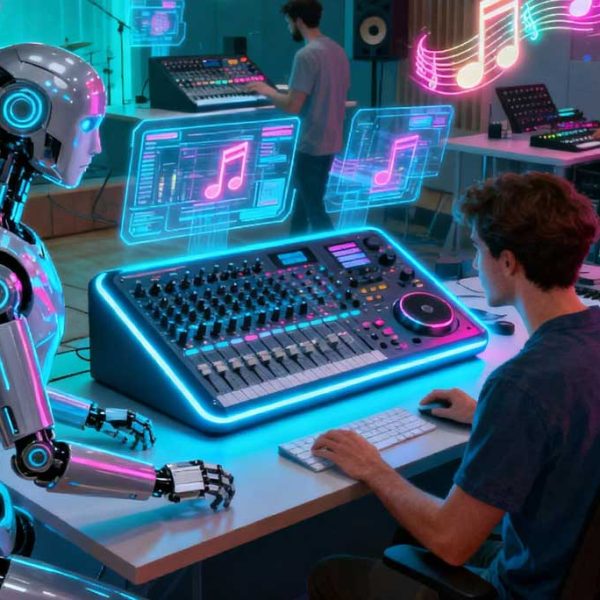 El Uso de Inteligencia Artificial en la creación musical Revolución creativa, producción y ética en la industria