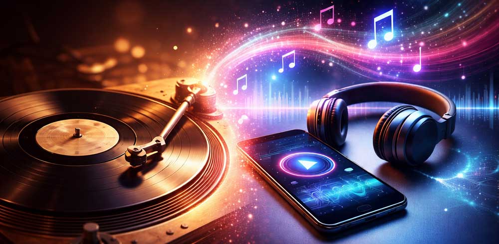 Del vinilo al streaming con IA: así ha cambiado la forma de escuchar música